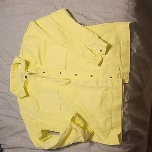 Womens yellow Jean jacket size M